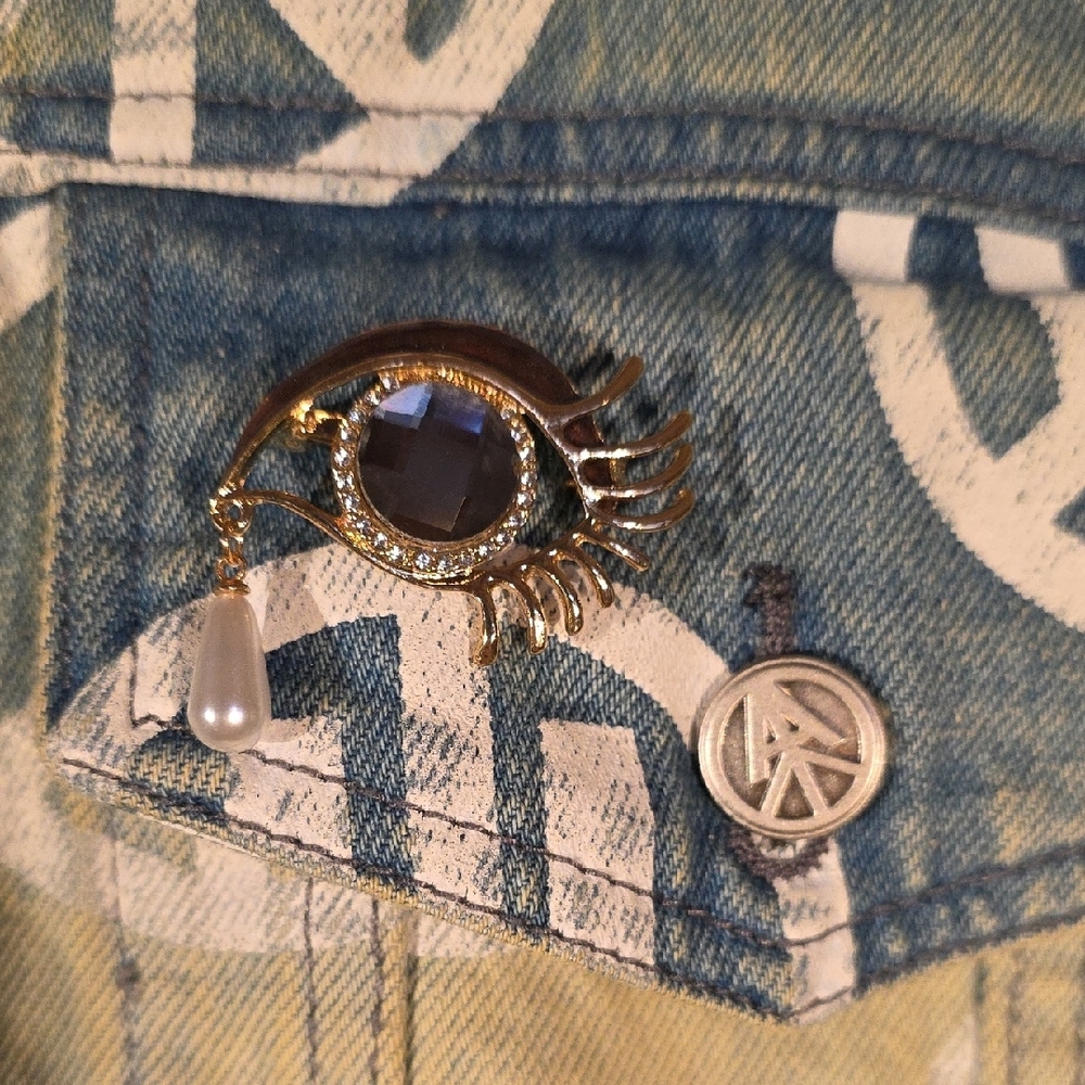 Unisex Drake & J. Cole Upcycled Denim Jacket -- HOST PICK - Picture 8 of 11